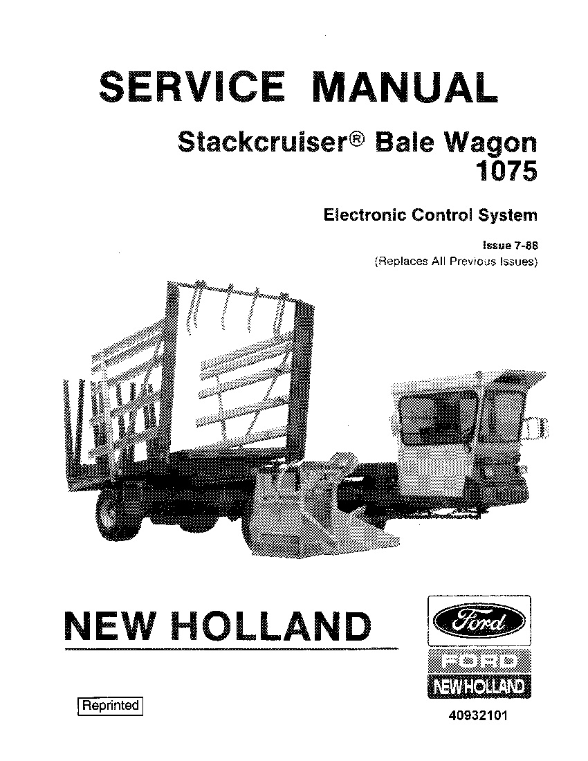 New Holland 648 and 658 Round Baler Operator Manual Book 
