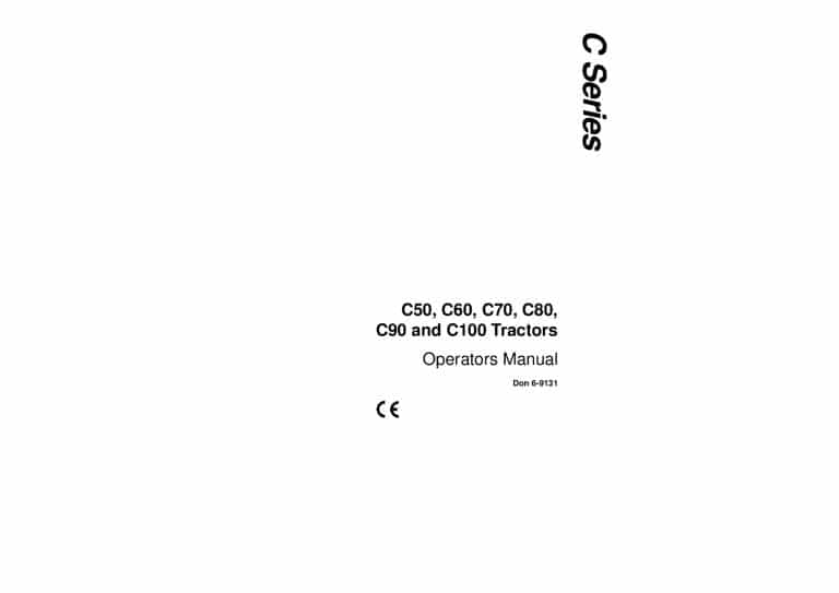 Case C100, C50, C60, C70, C80, C90 Tractor operator manuals PDF Download