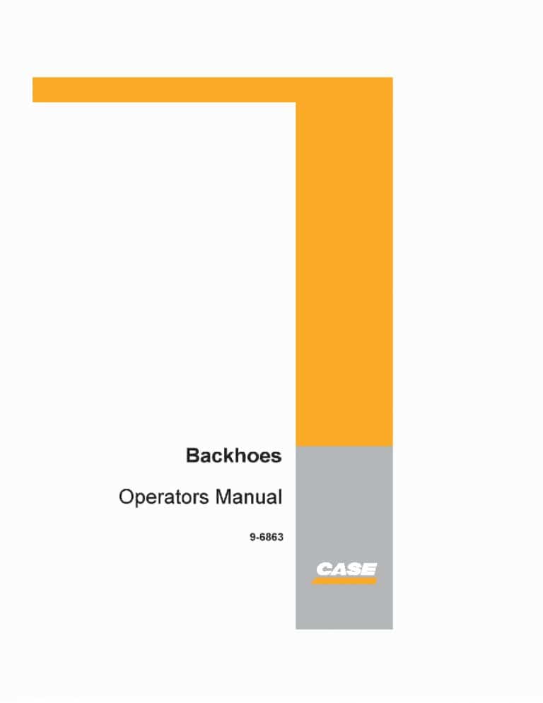 Case D100XR, D130, D70, SD100, SD70 Backhoes operator manuals PDF Download