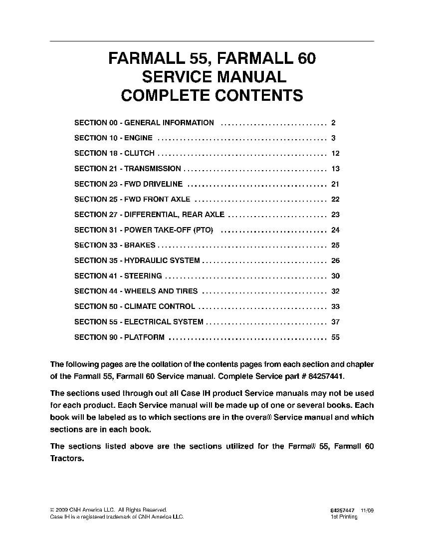 Case Farmall 55, Farmall 60 Tractors Repair Service Manual PDF Download