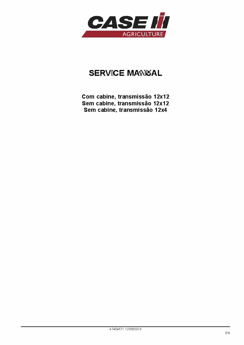 Case Farmall 60, Farmall 80, Farmall 95 MY2013 Tractor Repair Service Manual PDF Download