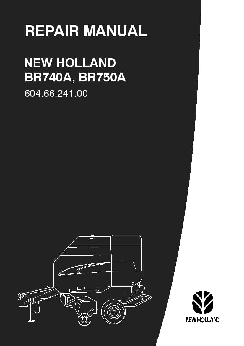 New Holland BR740A, BR750A Repair Service Manual PDF Download