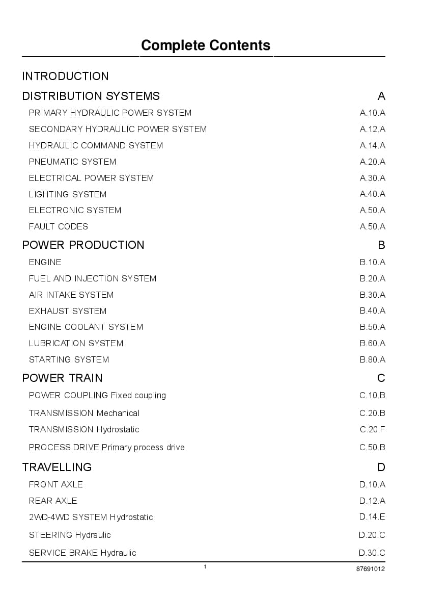 New Holland CX8070, CX8080, CX8090 Combine Repair Service Manual PDF Download