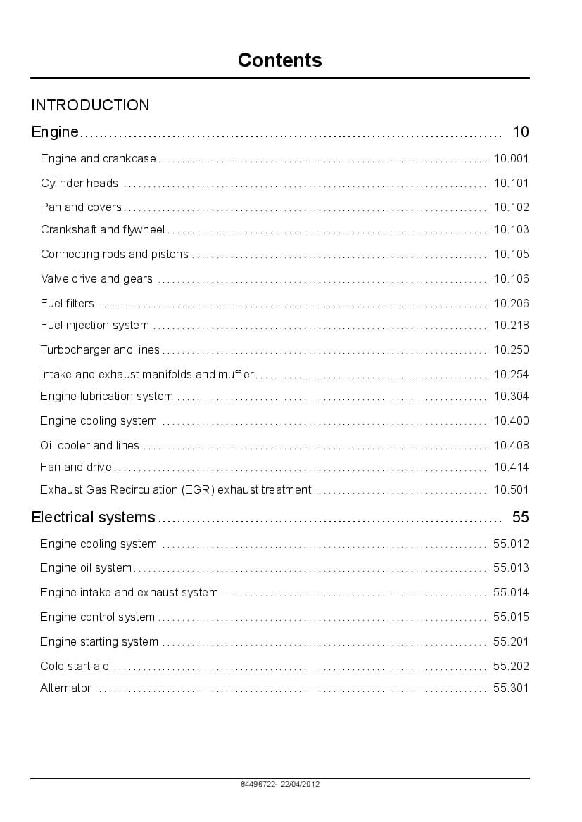 New Holland F5DFL413, F5HFL413 engine Repair Service Manual PDF Download