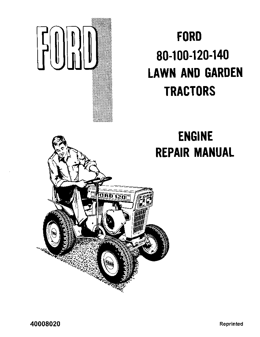 New Holland Ford 80 100 120 140 Engine Repair Service Manual PDF Download