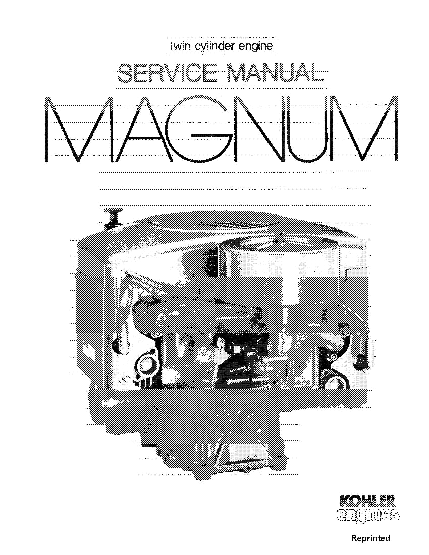 New Holland Kohler Twin Cyl Mv 1618 Tp2289 Repair Service Manual PDF Download