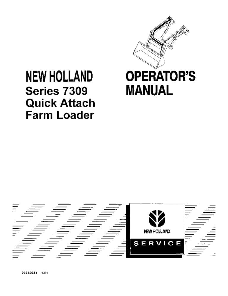 New holland 7309 Series Quick Attach Farm Loader operator manuals PDF Download