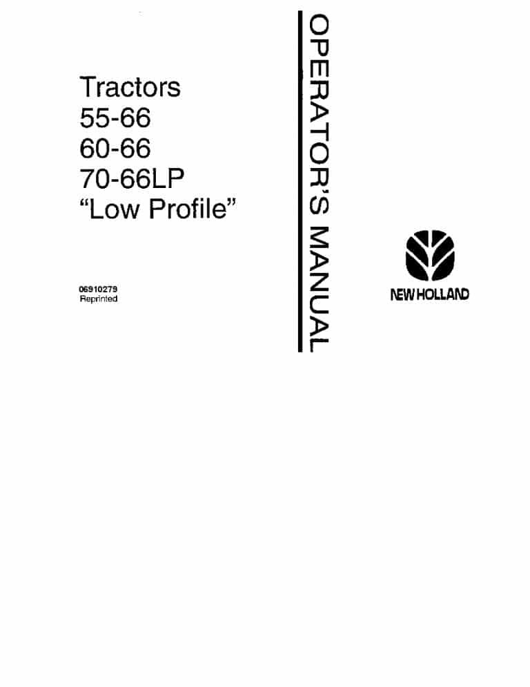 New holland Fiat 55-66 60-66 70-66LP operator manuals PDF Download