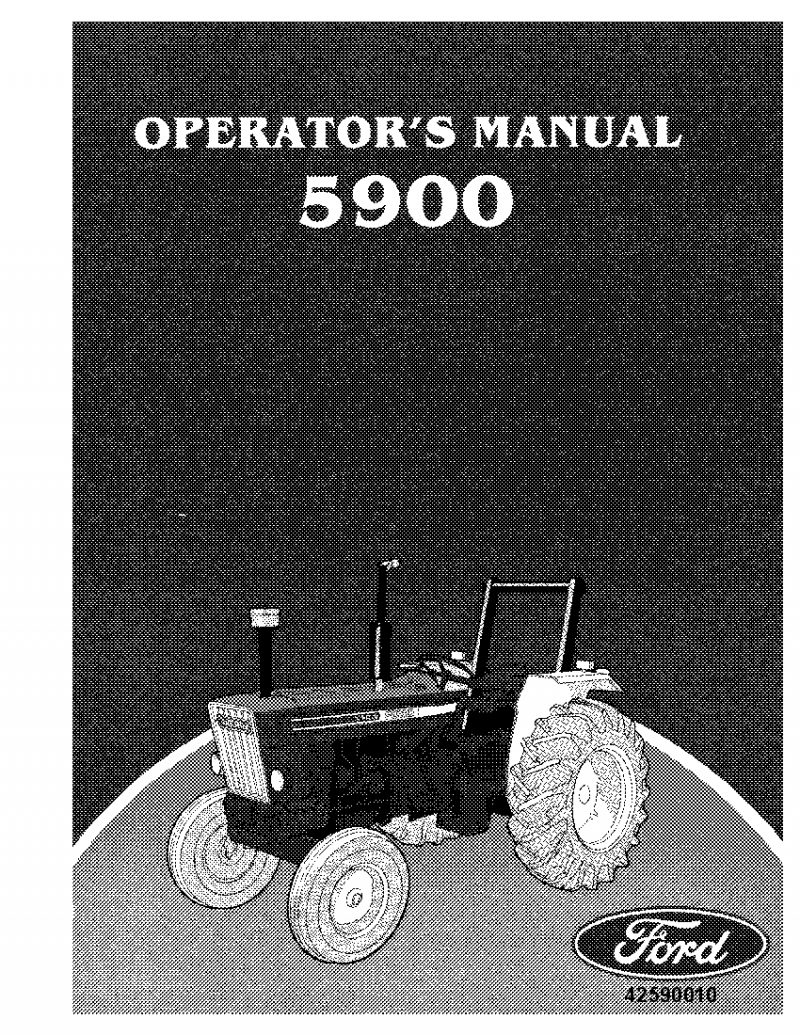 New holland Ford 5900 Tractor operator manuals PDF Download Service