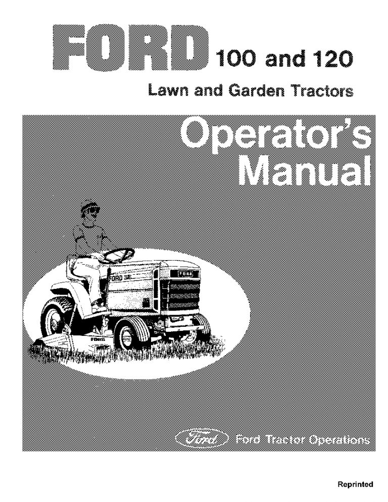 New holland Ford LGT100, LGT120 operator manuals PDF Download