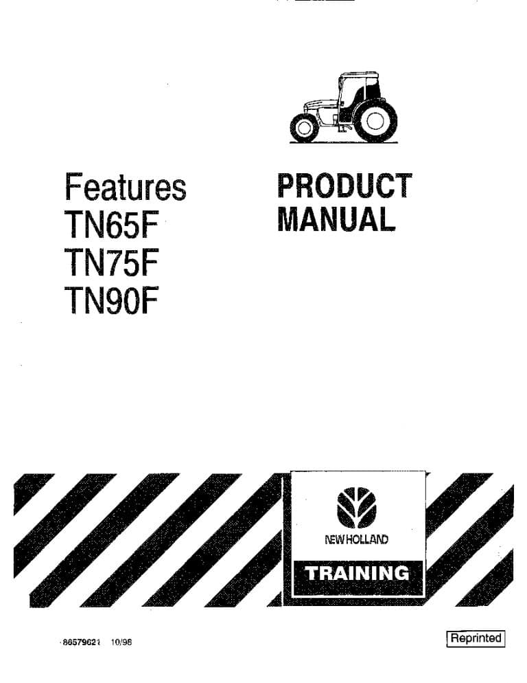 New holland TN65F TN75S TN90F operator manuals PDF Download