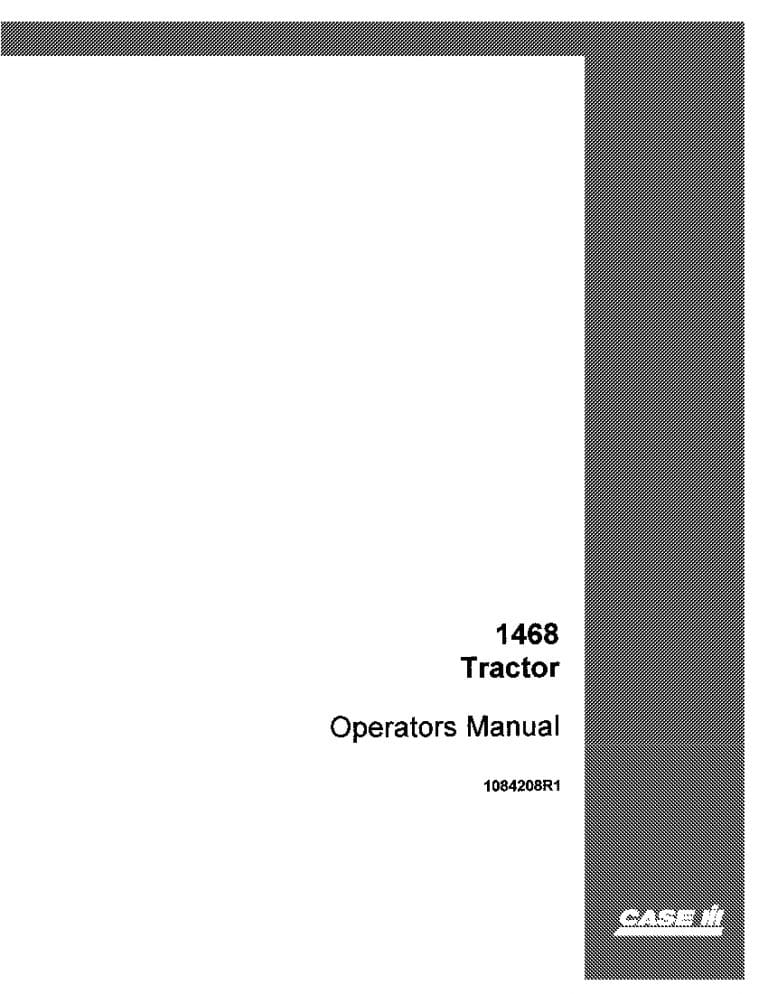 Case 1468 Diesel Tractor 9000 Operators Manual PDF Download