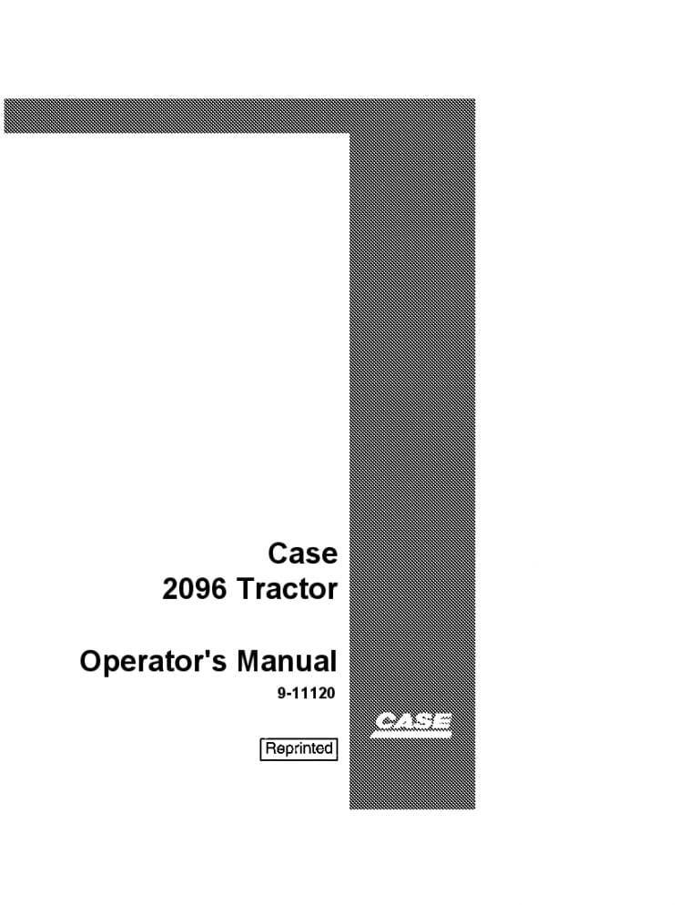Case 2096 Case Tractor Operators Manual PDF Download