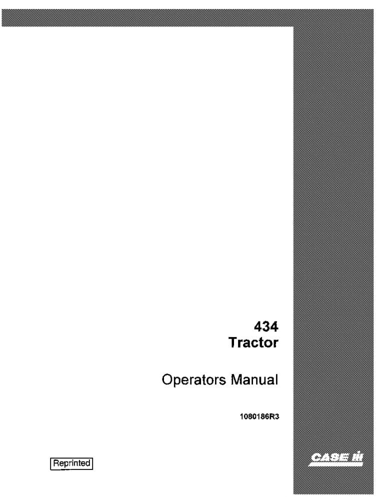 Case 434 Tractor Operators Manual PDF Download