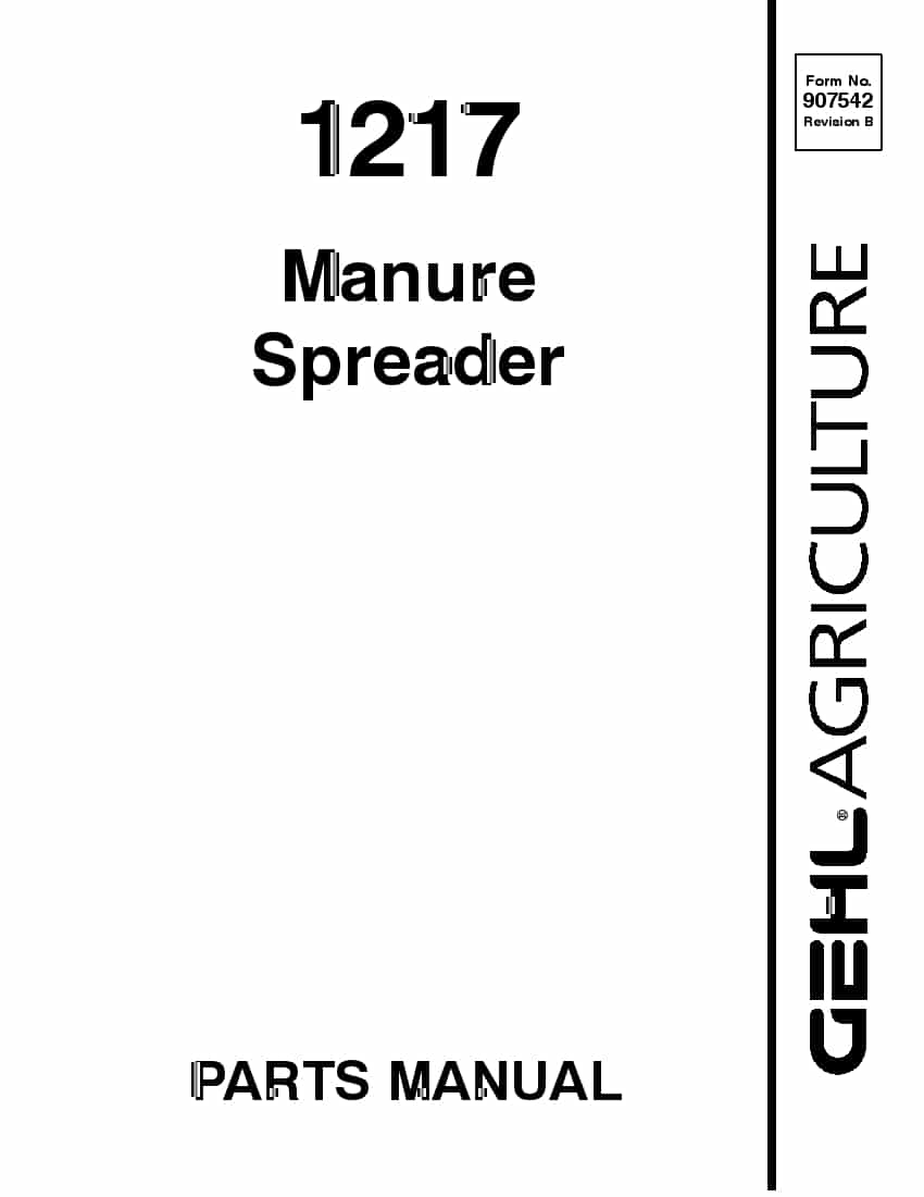 1217 Manure Spreader PDF Download