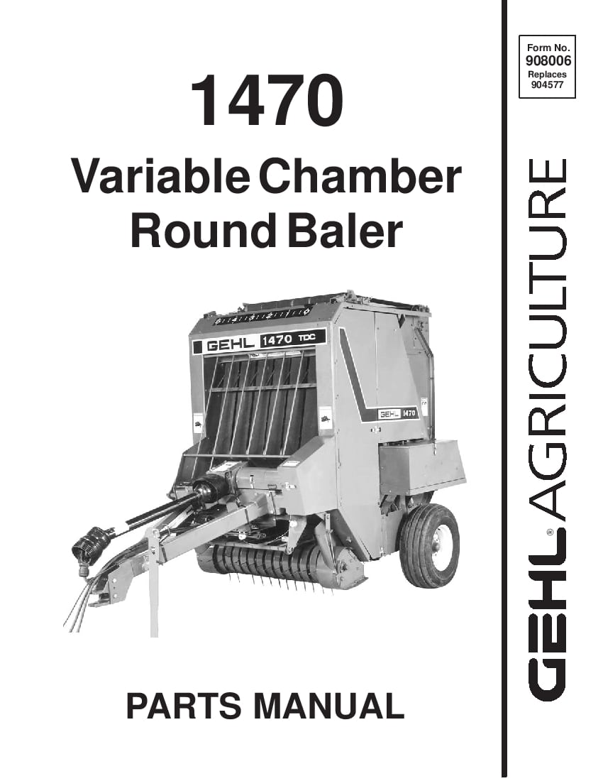 1470 Round Baler Parts Manual PDF Download
