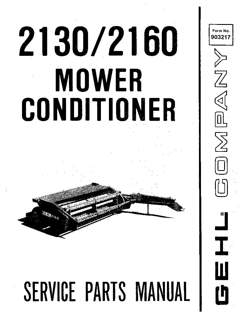 2130 - 2160 Mower Conditioner PDF Download