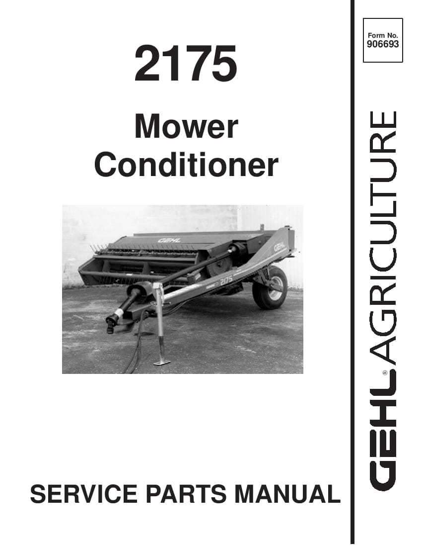 2175 Mower Conditioner PDF Download