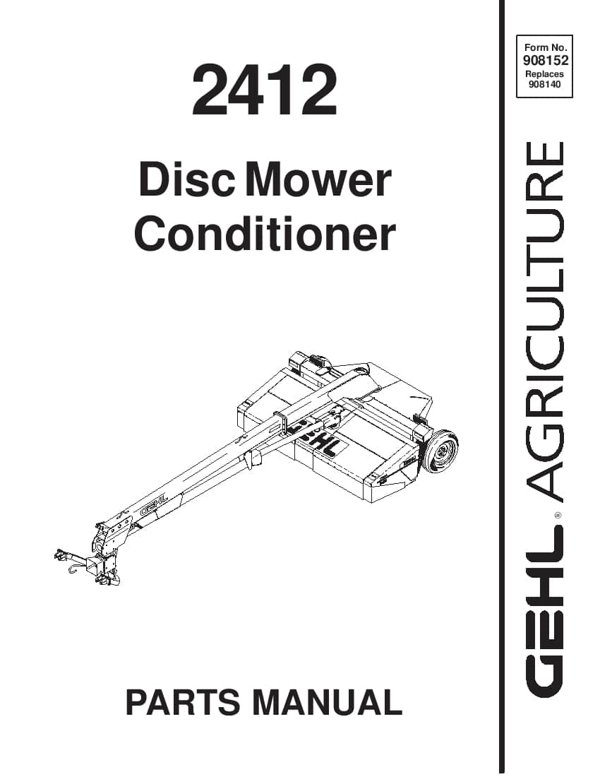 2412 Disc mower conditioner PDF Download