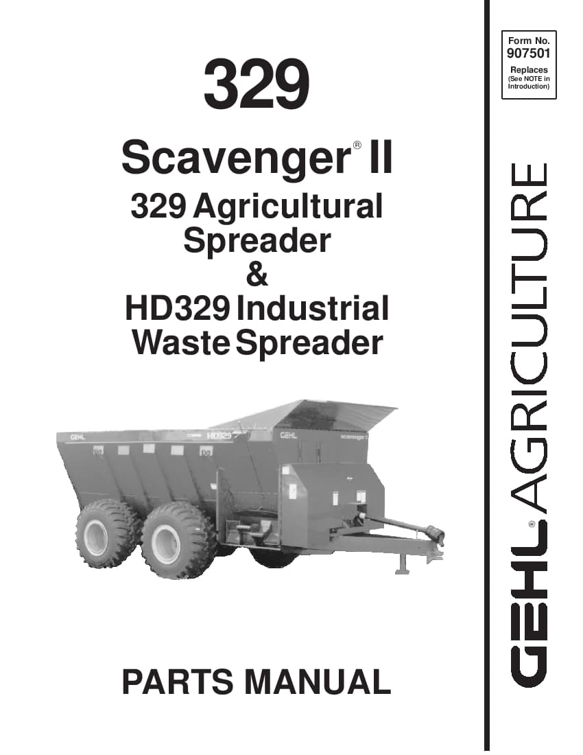 329 Scavenger Manure Spreader PDF Download
