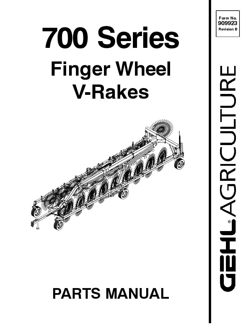 700 Series Wheel V-Rakes PDF Download