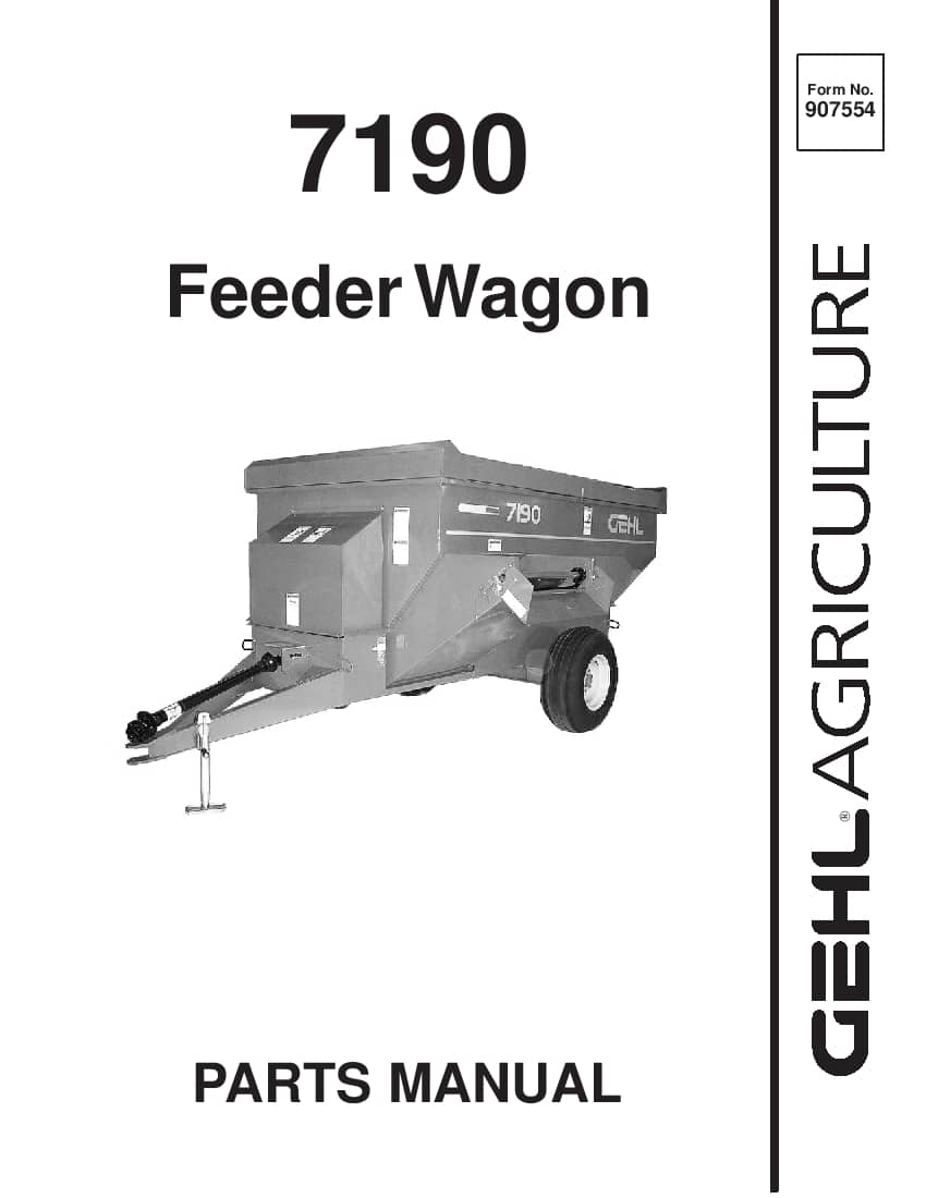 7190FeederPartsManual PDF Download