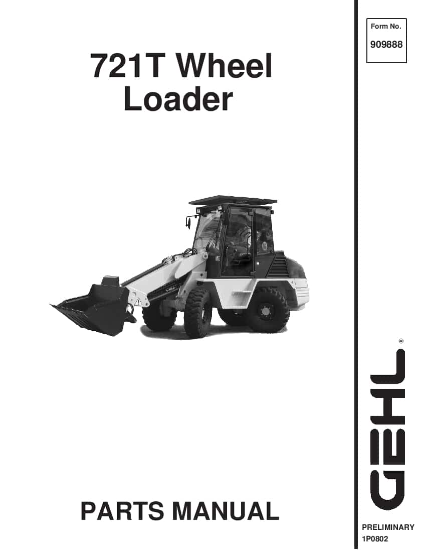 721TAll Wheel Steer loader Parts Manual PDF Download