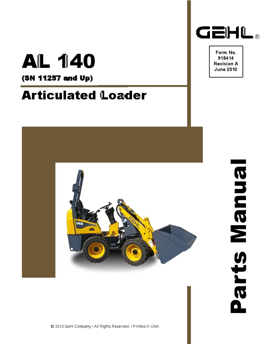 AL 140 Articulated Loader PDF Download