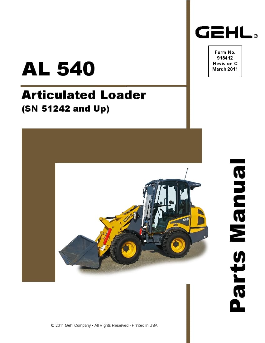 AL 540 Articulated Loader PDF Download