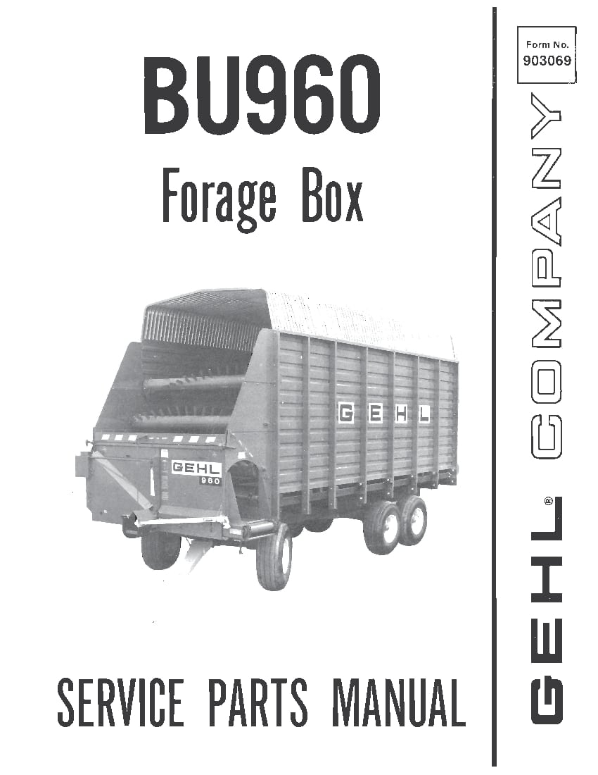 BU960 Forage Box PDF Download