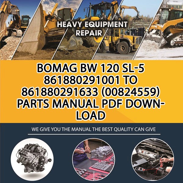 Bomag BW 120 SL-5 861880291001 to 861880291633 (00824559) Parts manual PDF Download