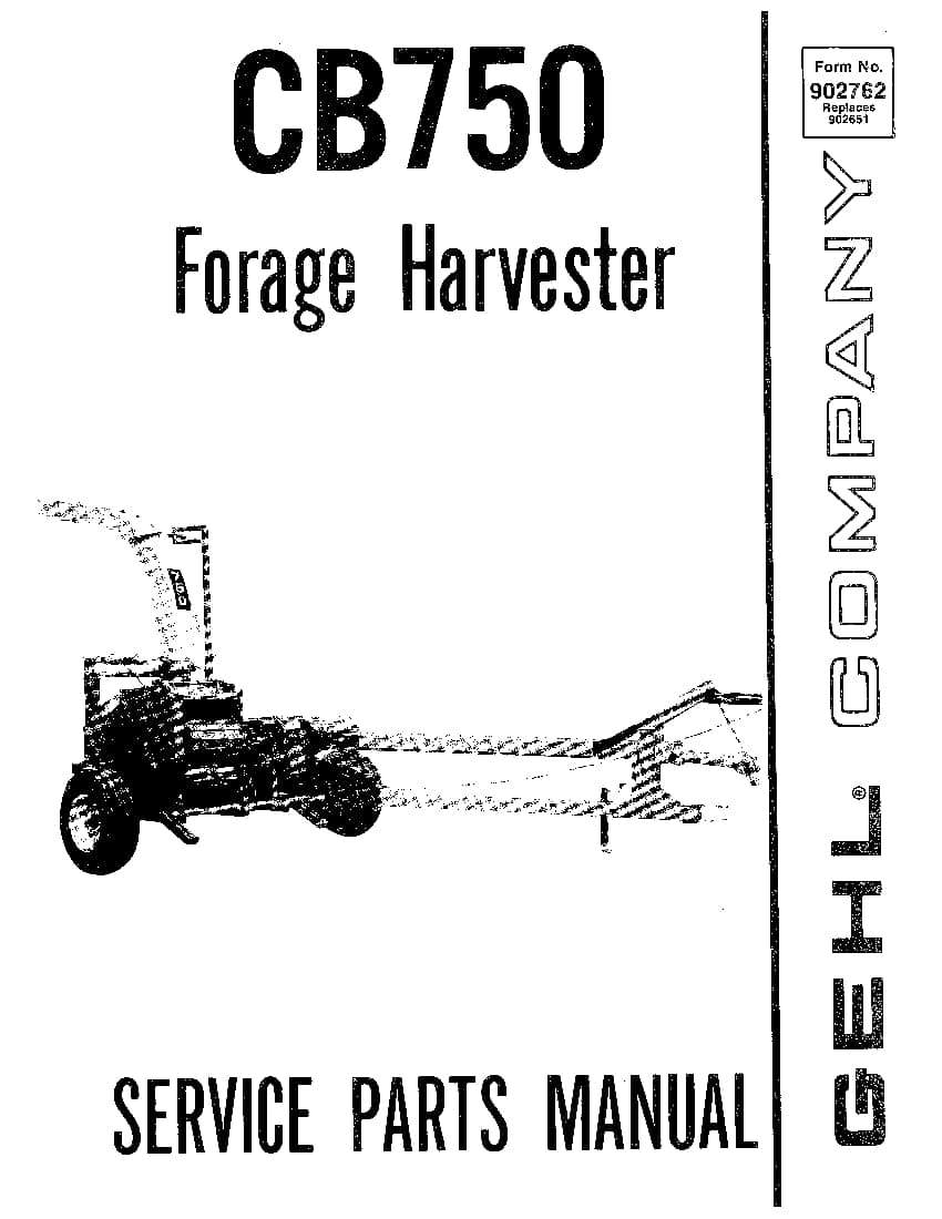 CB750 forage harvester PDF Download