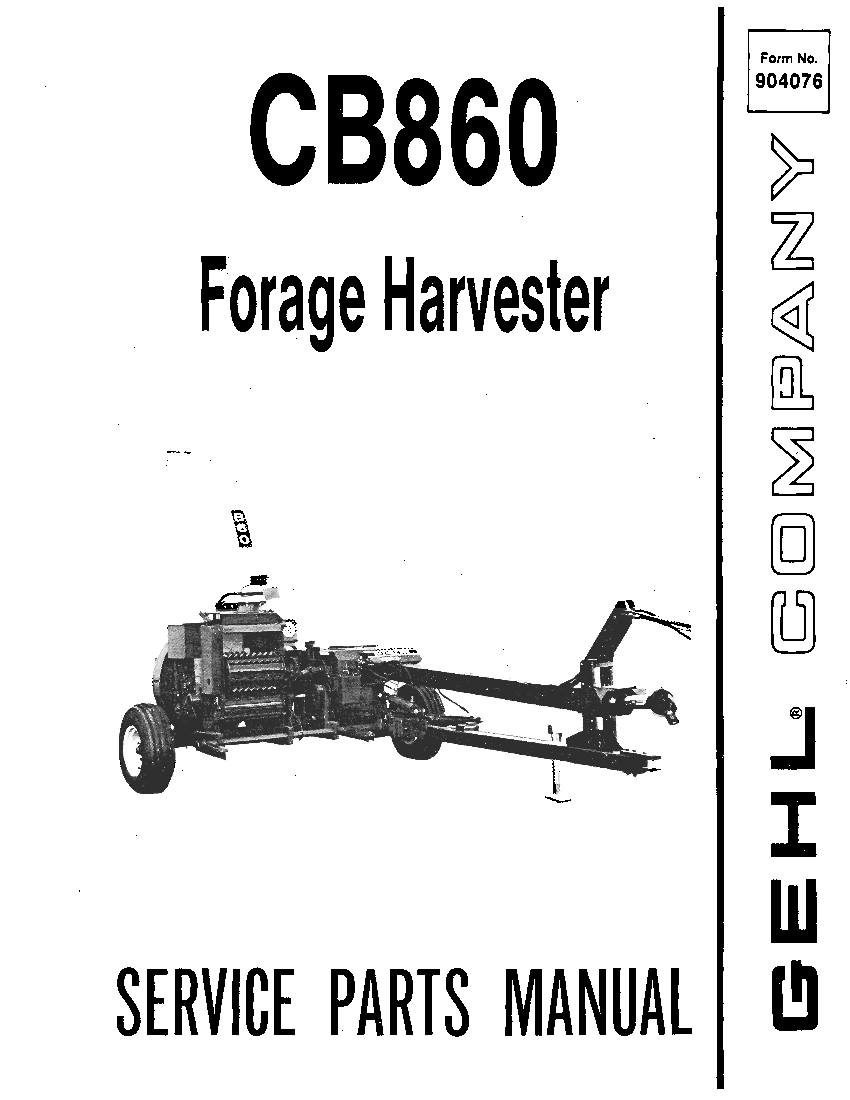 CB860 forge harvester PDF Download