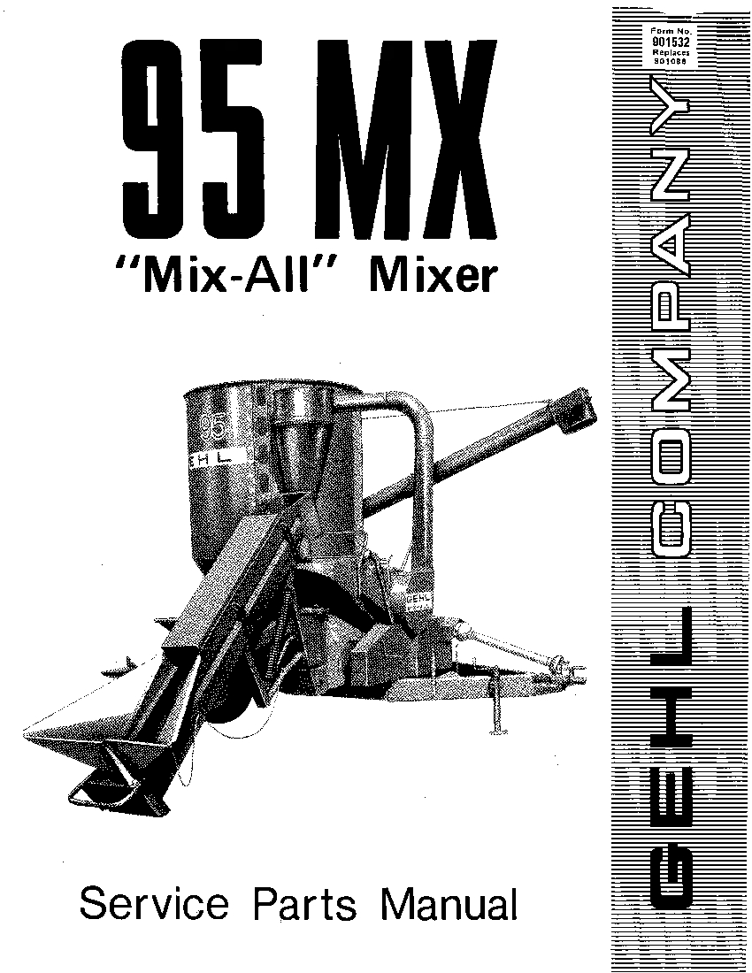 GEHL 95Grinder-Mixer Parts manual PDF Download