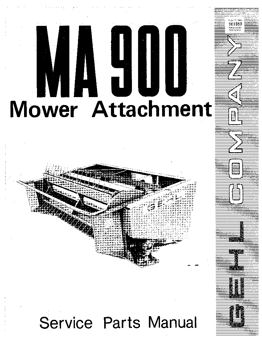 MA900 Mower Attachment PDF Download