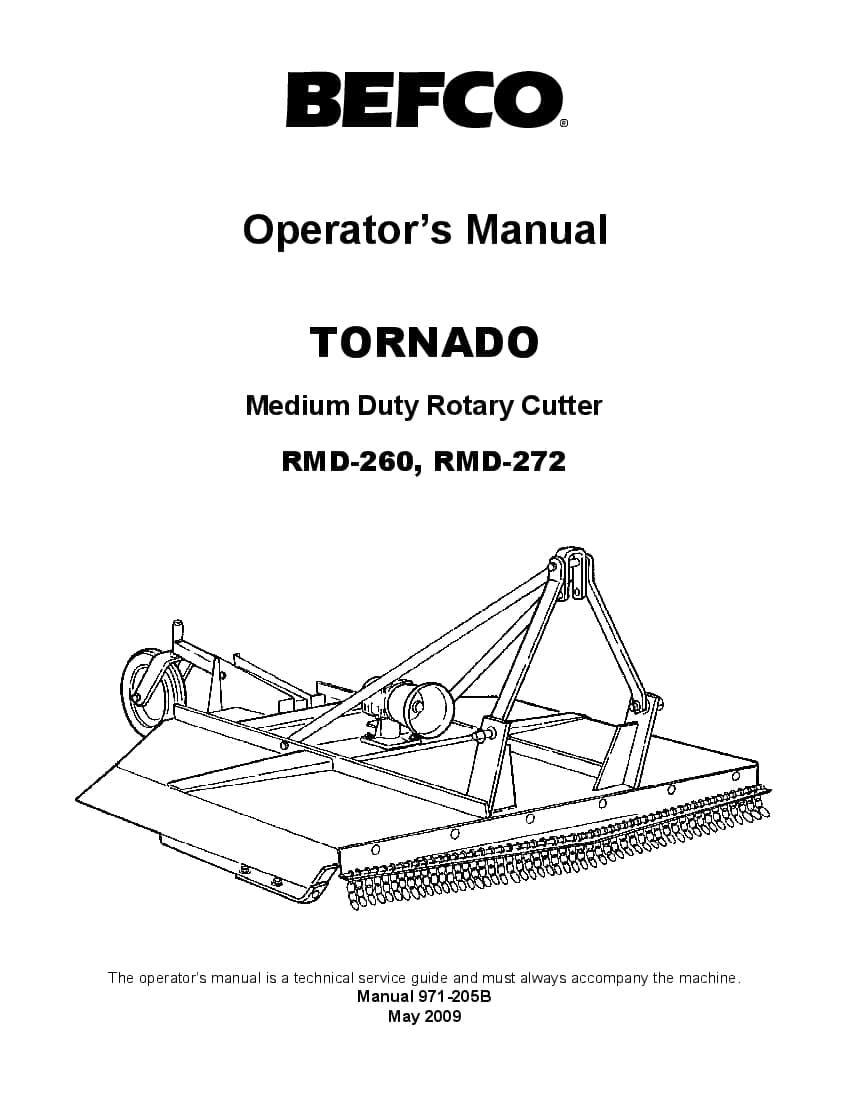 Tornado RMD-260 272 US 05-2009 PDF Download