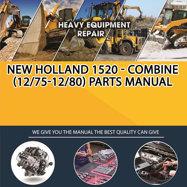 New Holland 1520 - Combine (12/75-12/80) Parts Manual PDF Download