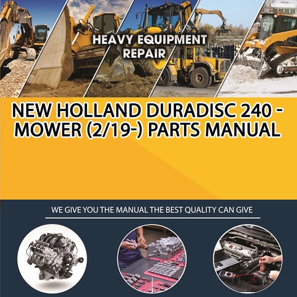 New Holland Duradisc 240 - Mower (2/19-) Parts Manual PDF Download
