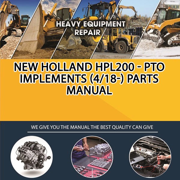 New Holland Hpl200 - Pto Implements (4/18-) Parts Manual PDF Download