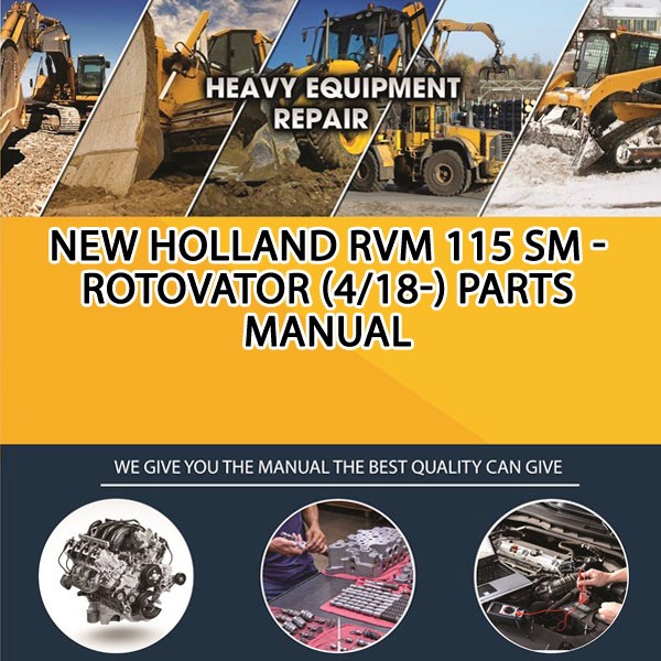 New Holland Rvm 115 Sm - Rotovator (4/18-) Parts Manual PDF Download