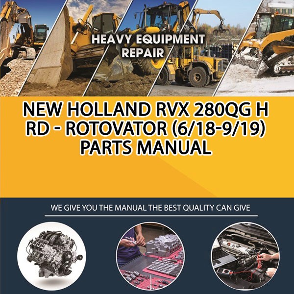 New Holland Rvx 280Qg H Rd - Rotovator (6/18-9/19) Parts Manual PDF Download