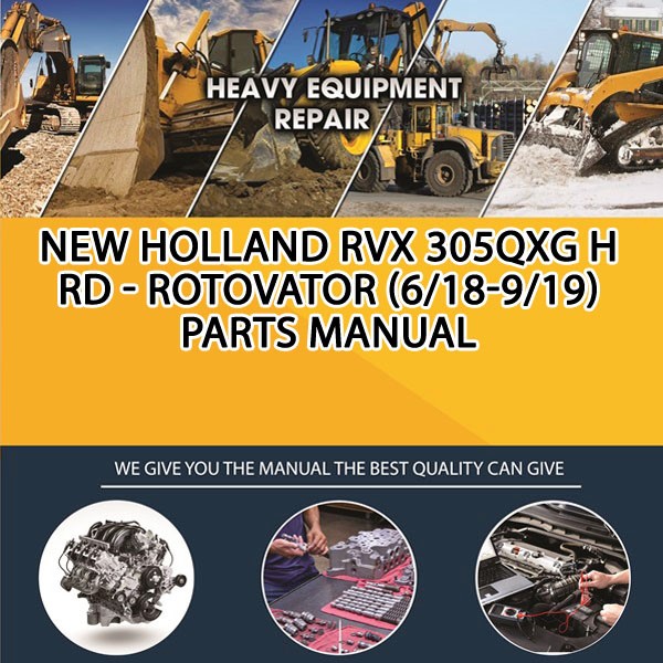 New Holland Rvx 305Qxg H Rd - Rotovator (6/18-9/19) Parts Manual PDF Download