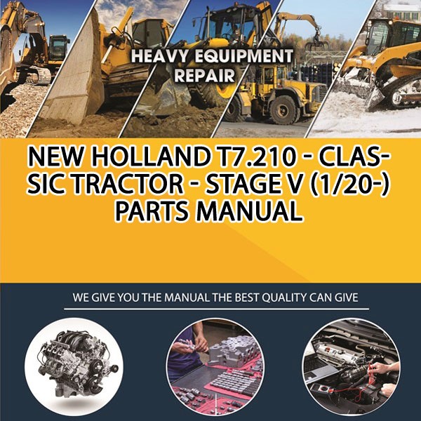 New Holland T7.210 - Classic Tractor - Stage V (1/20-) Parts Manual PDF Download