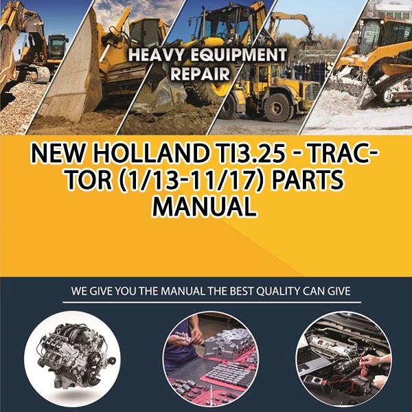 New Holland Ti3.25 - Tractor (1/13-11/17) Parts Manual PDF Download