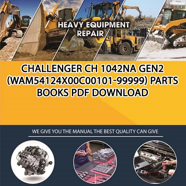 Challenger Ch 1042Na Gen2 Wam54124X00C00101 99999 Parts Books Pdf Download