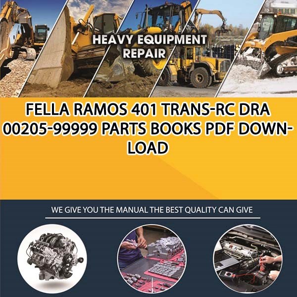 Fella Ramos 401 Trans Rc Dra 00205 99999 Parts Books Pdf Download