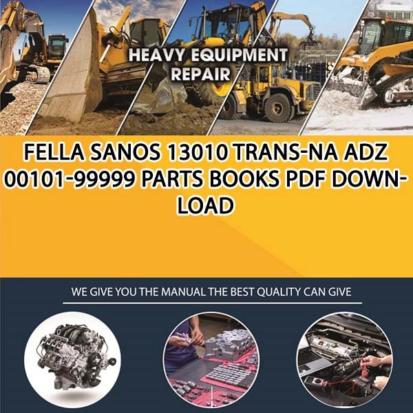 Fella Sanos 13010 Trans Na Adz 00101 99999 Parts Books Pdf Download