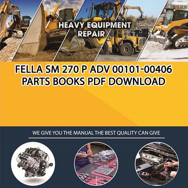 Fella Sm 270 P Adv 00101 00406 Parts Books Pdf Download