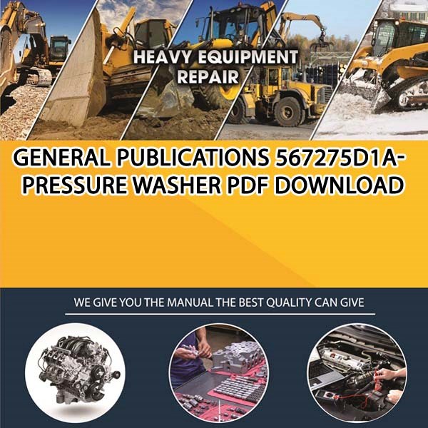 General Publications 567275D1A Pressure Washer Pdf Download