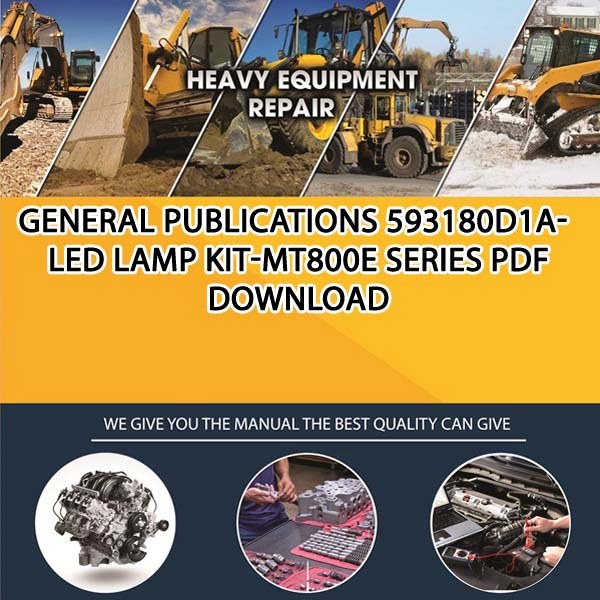 General Publications 593180D1A Led Lamp Kit Mt800E Series Pdf Download